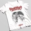 T-shirt white / red ATHE